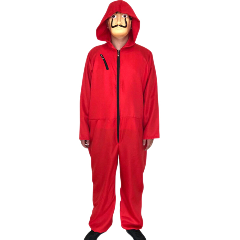 Money Heist Cosplay Halloween Costume Helloween cosplay money heist costume for school event and party