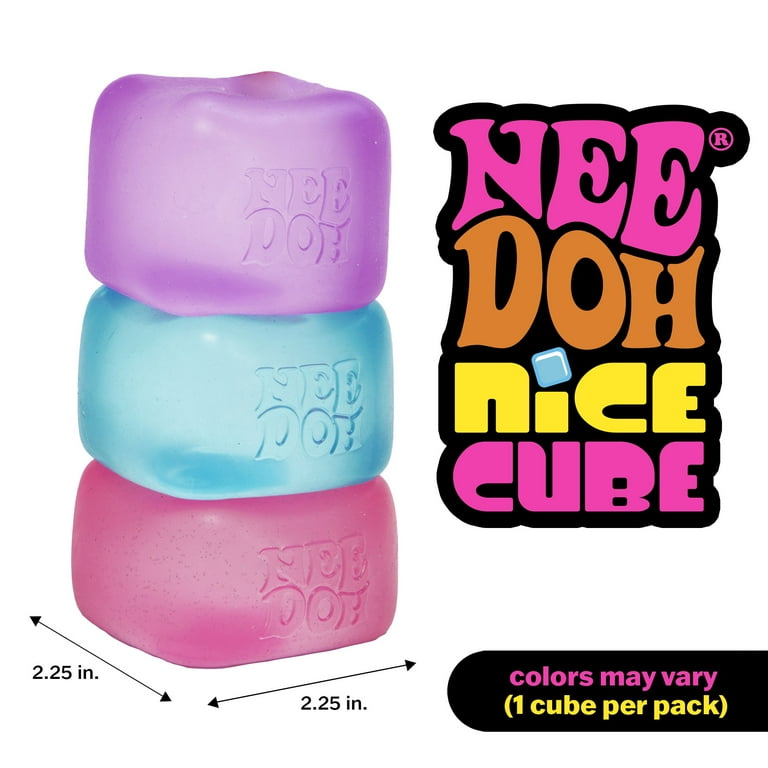1pc Glitter/Plain/Marble Ice Cube Stress Cube Squishy Stress Balls for Adults Kids Fidget Toy for Your Best Mellow and Chill