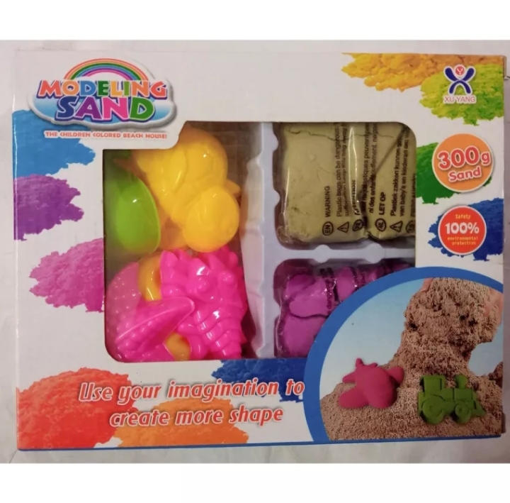 Modeling Sand Modeling sand play set with moulds 600 gram & 450 gram | Daraz.pk