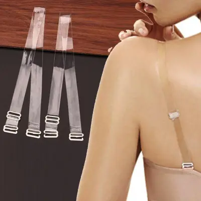 Women Plastic Buckle Bra Straps Adjustable Transparent Silicone Elastic  Belt Invisible Intimates Accessories