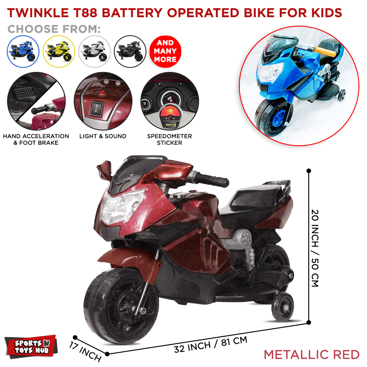 Battery Operated Buy Bike Kids RUX Small Motorcycle Electric - Main Image
