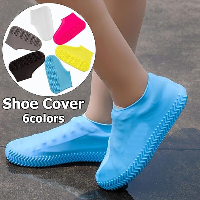 Silicone Waterproof Non-Slip Reusable Rain Shoe Covers – Durable & Protective