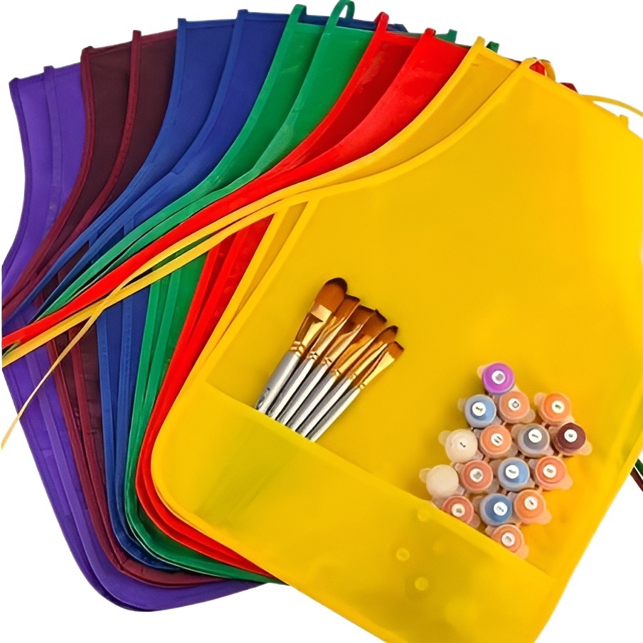 Front Double Pocket Multicolor Apron's Kitchen Accessories Home