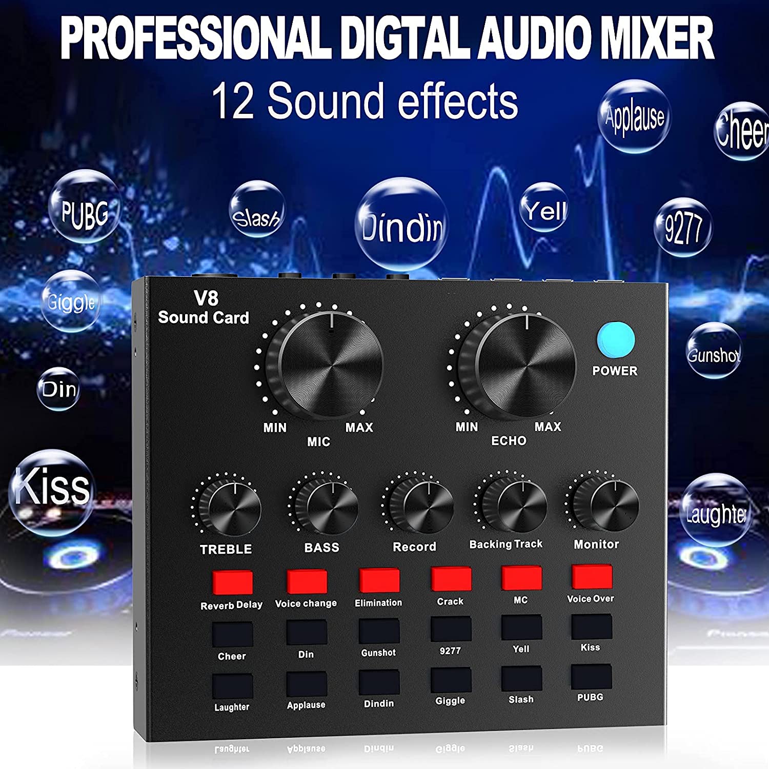 V8 Pro Sound Card with Condenser Microphone Complete set Compatible with  Mobile, PC, Laptop for Broadcasting, Singing, Recording, Live Chat and much  more.: Buy Online at Best Prices in Pakistan | Daraz.pk