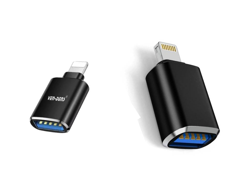 OTG 8-Pin Light-ning Male to USB 3.0 Female Adapter for i-OS Devices – Camera, Card Reader, Mouse, Keyboard & U Disk
