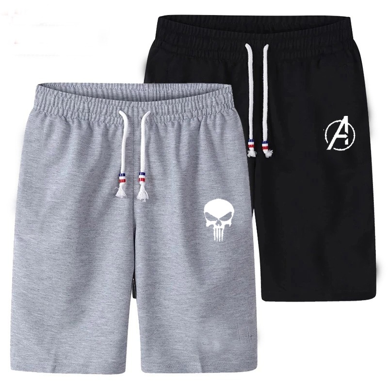 (Pack Of 2 & 1 ) Men’s Sweat Shorts, Short, Two Quarter Men’s Shorts​  Available in Classic Black, Arctic White, Heather Grey, Midnight Navy, Sage Green, high-stitch density fabric,