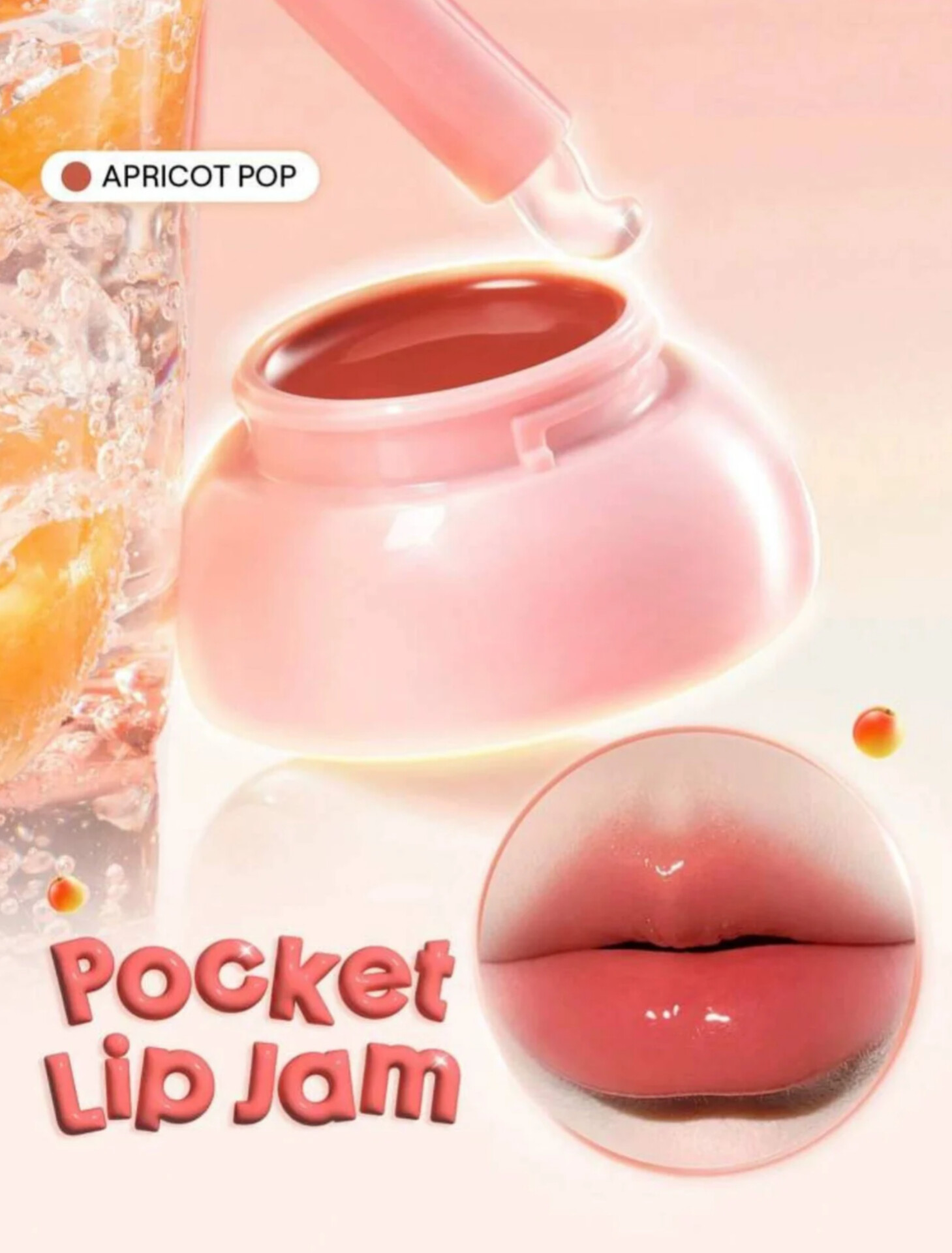 Mushroom Hydra Shine Jelly Jam Lip Balm & Lip Gloss | Tinted Pocket Lip Jam Jelly Berry Lip Sleeping Mask With Silicon Brush Head | Moisturizing, Hydrating Honey Care Butter Lip Balm Jar Fruit Shiny,Juicy Sheer Lip Gloss Jam