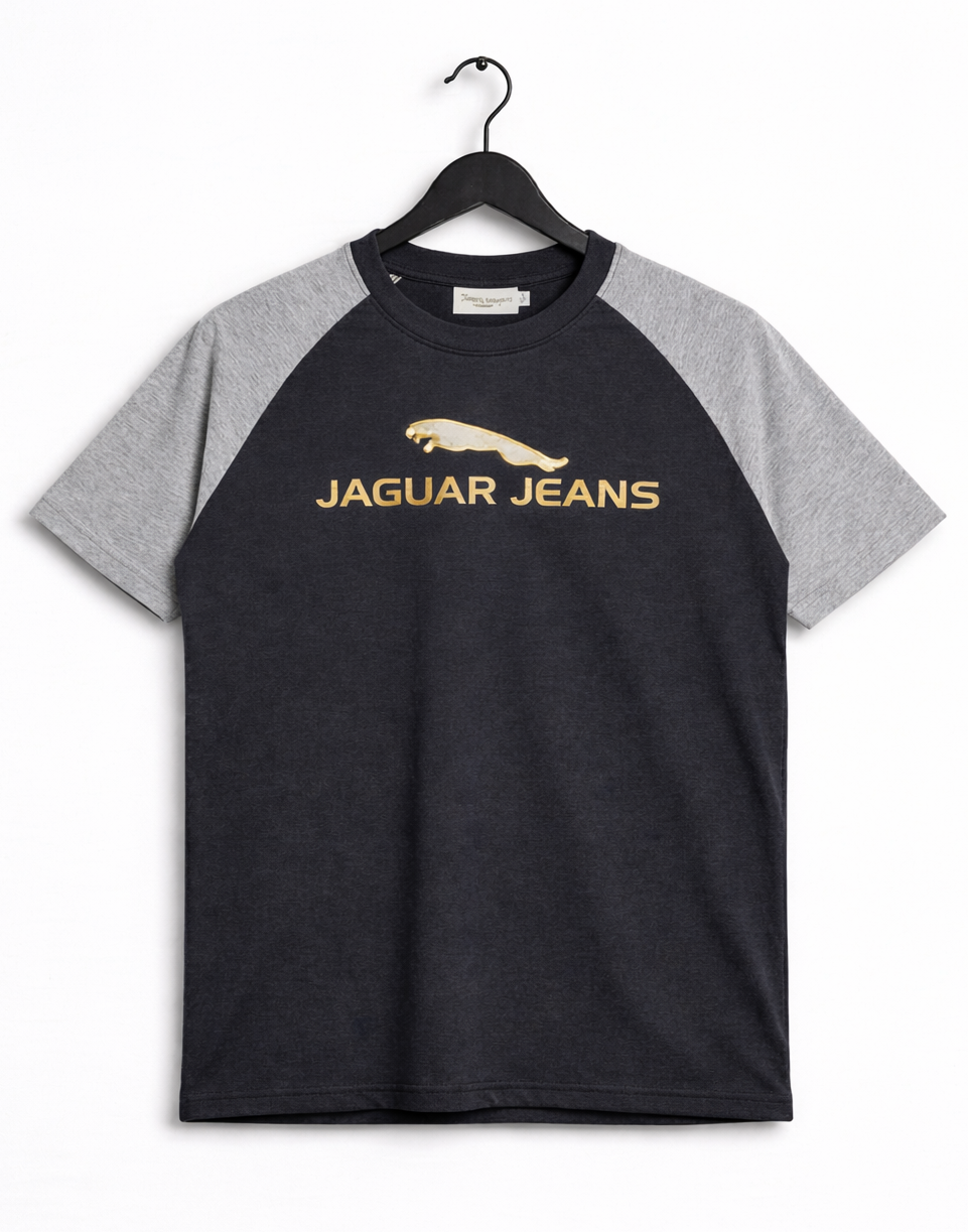 Mens Printed Raglan Round Neck Half Sleeves T Shirts