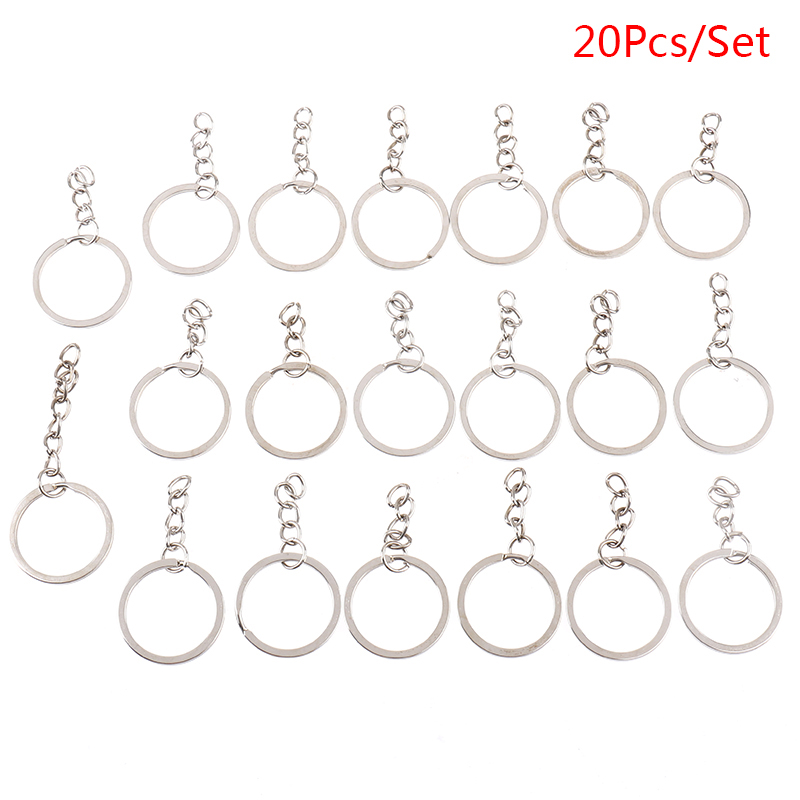 20pcs Split Rings Small Key Rings BULK Keychain Rings DIY Crafts
