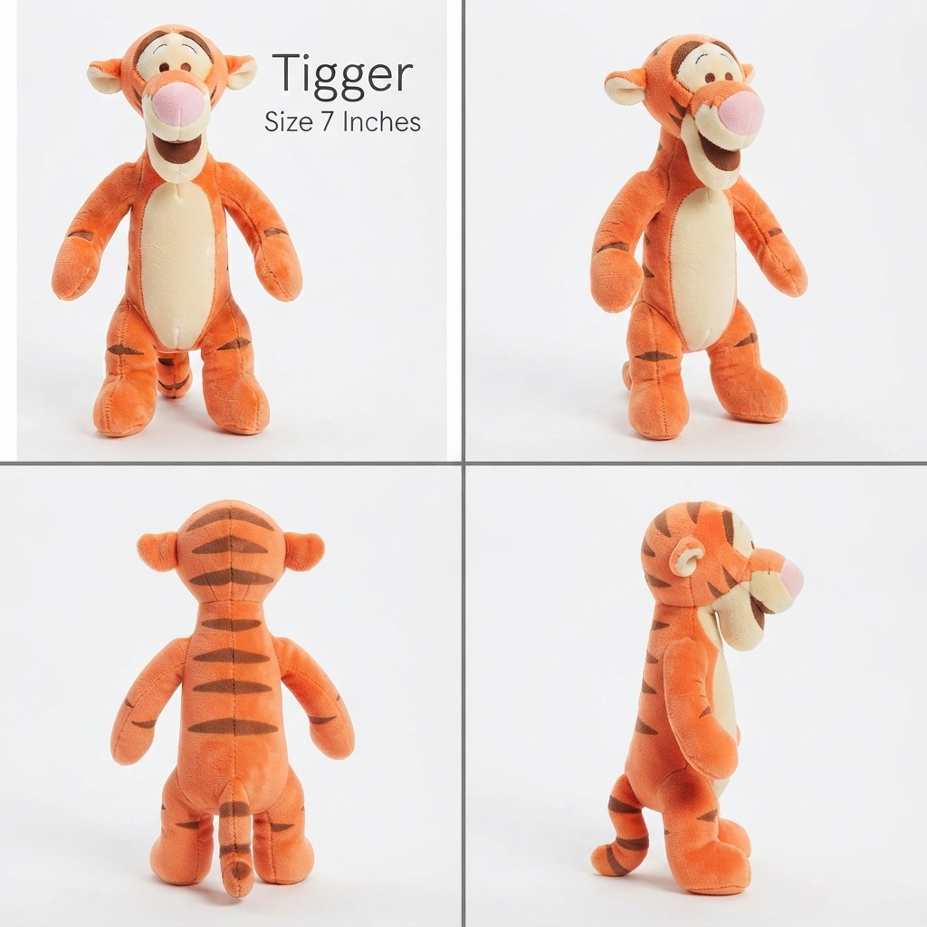 Official Disney Winnie The Pooh Plush Toys - Soft Cuddly Pooh Bear Cartoon Stuffed Animal Doll for Kids | Classic Anime Character Soft Toy Birthday Gift Room Decor