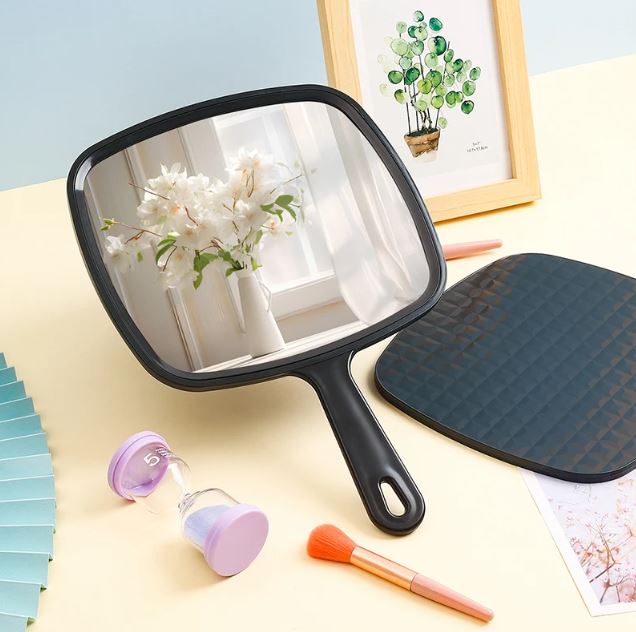 Large desktop makeup mirror Black large mirror finish Multipurpose makeup mirror Women's makeup mirror Suitable for various make