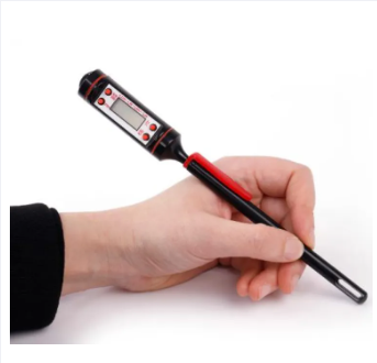 Digital Thermometer with Stainless Steel Sensor Probe, Food Thermometer, Digital Food Thermometer Stainless Steel Long Sensor Probe Temperature Meter