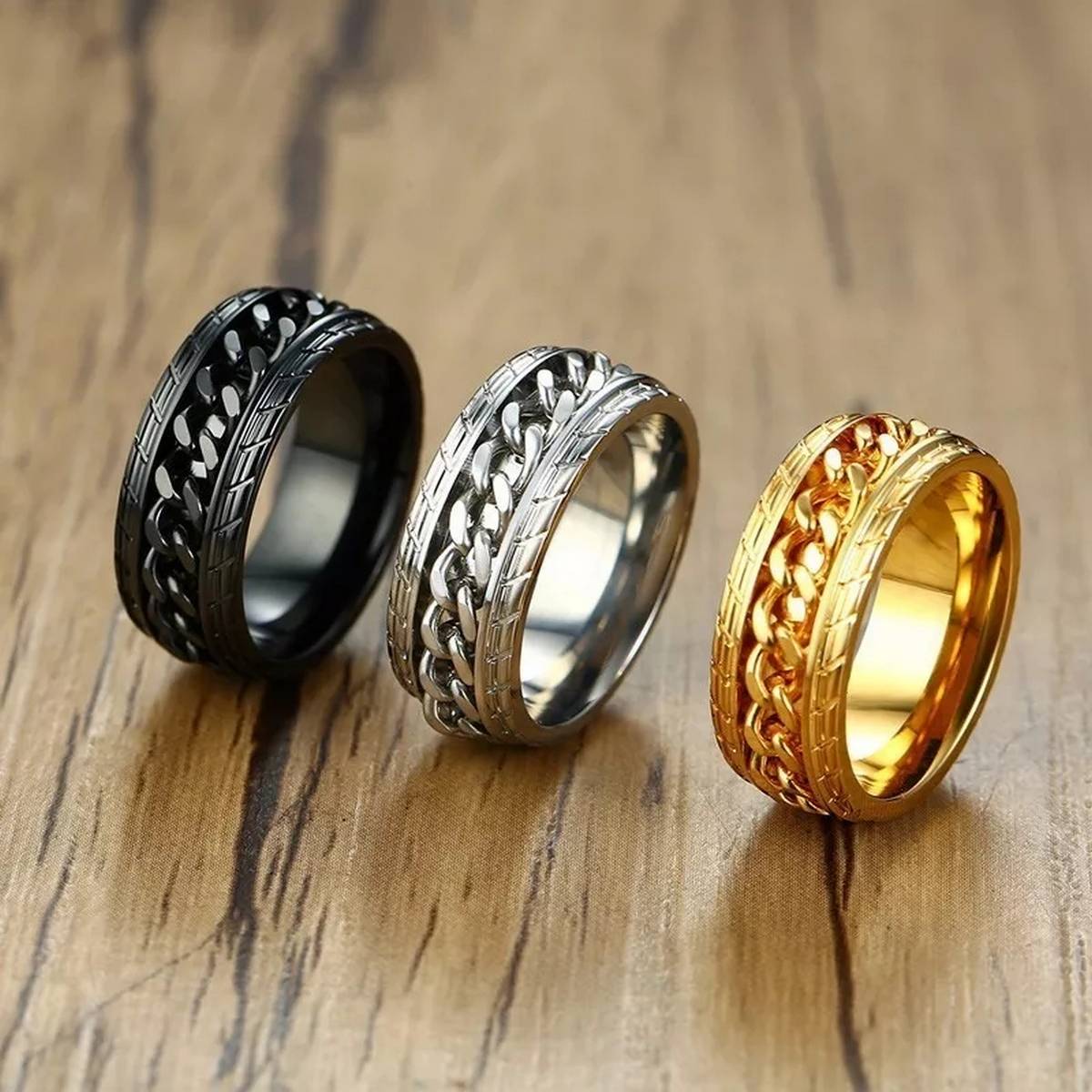 Buy Silver Rings for Men by Yellow Chimes Online | Ajio.com