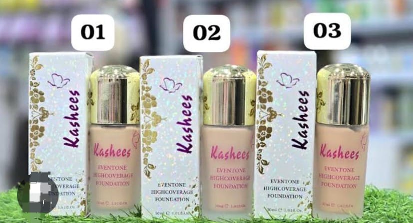 Kashees Eventone High Coverage Foundation 30ml | Full Coverage Long Lasting Makeup Foundation | Lightweight Smooth Matte Finish | Waterproof Sweat Resistant Face Foundation | Natural Flawless Base