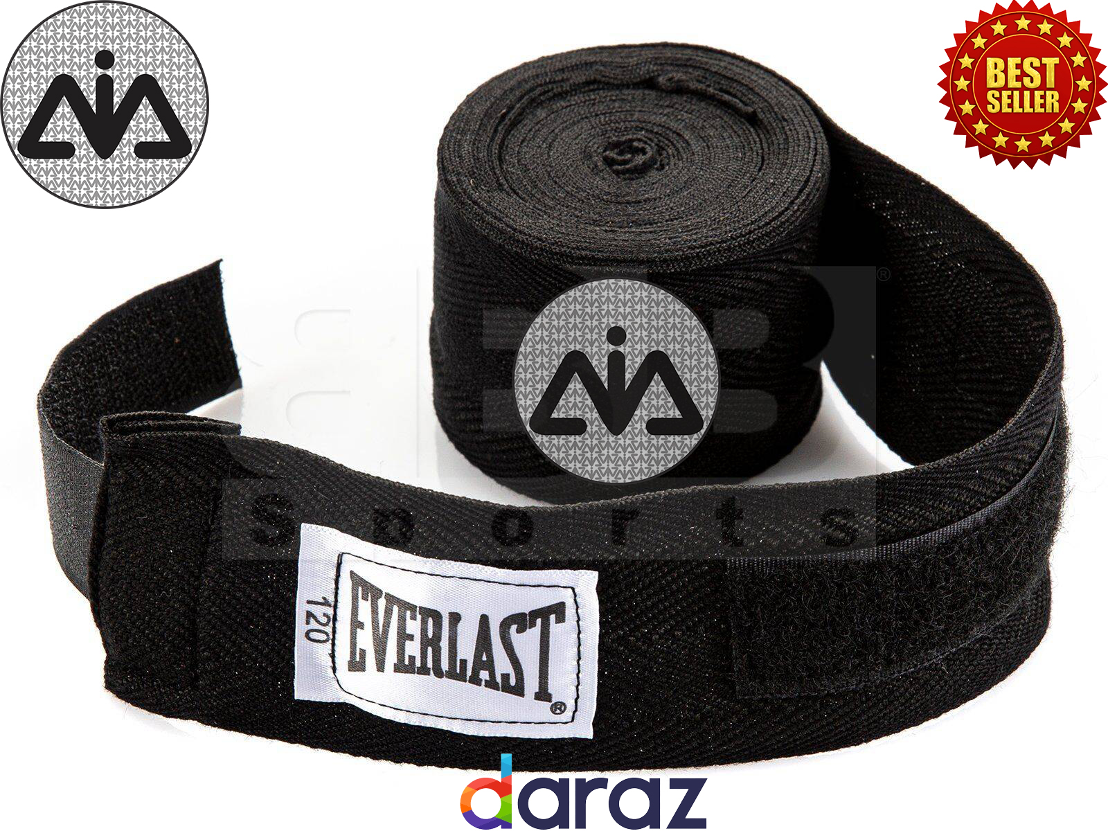 Pair of Hand wraps, Boxing Patti, 5 meters, Black Color, Boxing Hand Wraps, Bandage for Boxing, Writs Wraps, Hand Wrap Bandages, Bandage for Boxing, Karata Martial Arts Patti, mma patti, Kickboxing Handwraps, , AAI Store