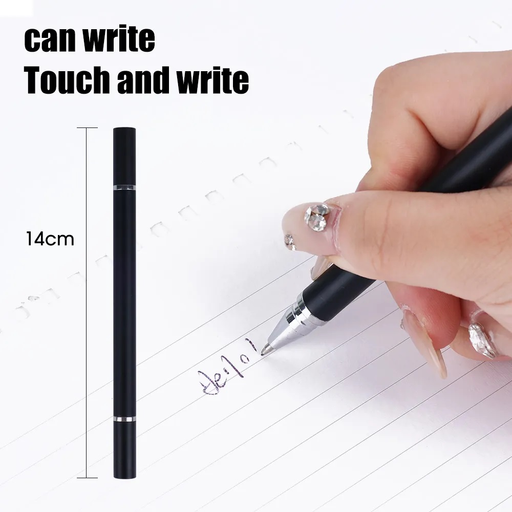 2 In 1 Stylus Pen For Mobile Phone Tablet Drawing Capacitive Pencil Universal Touch Screen Pen for iPad Android Tablet