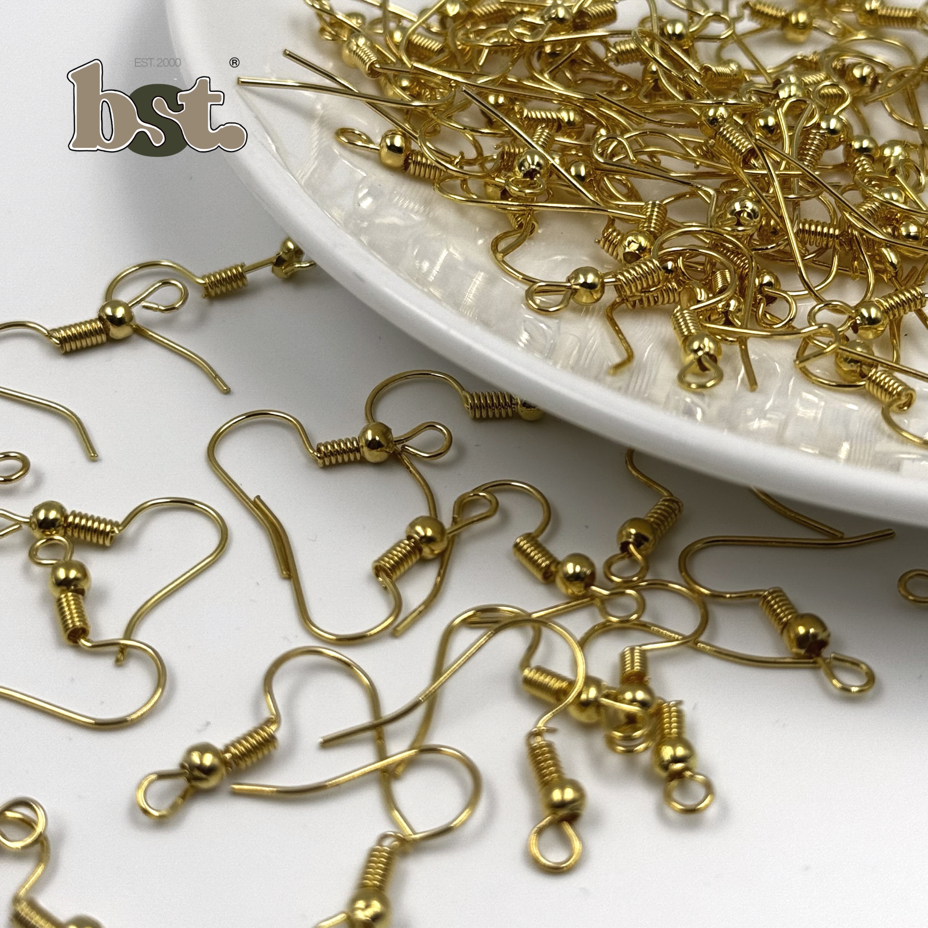 10/50/100pcs Earring Hooks Golden Silver Hooks Ear Hooks Beads Raw Material Jewellery Making Material