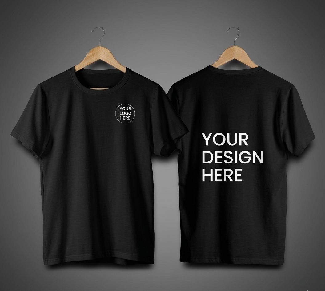 Customized Black T Shirt | Premium Printed Personalized Tee For Men & women | Customized black t shirt Pakistan | Custom logo print shirt | Personalized text cotton tee | Custom gift t-shirt for boys