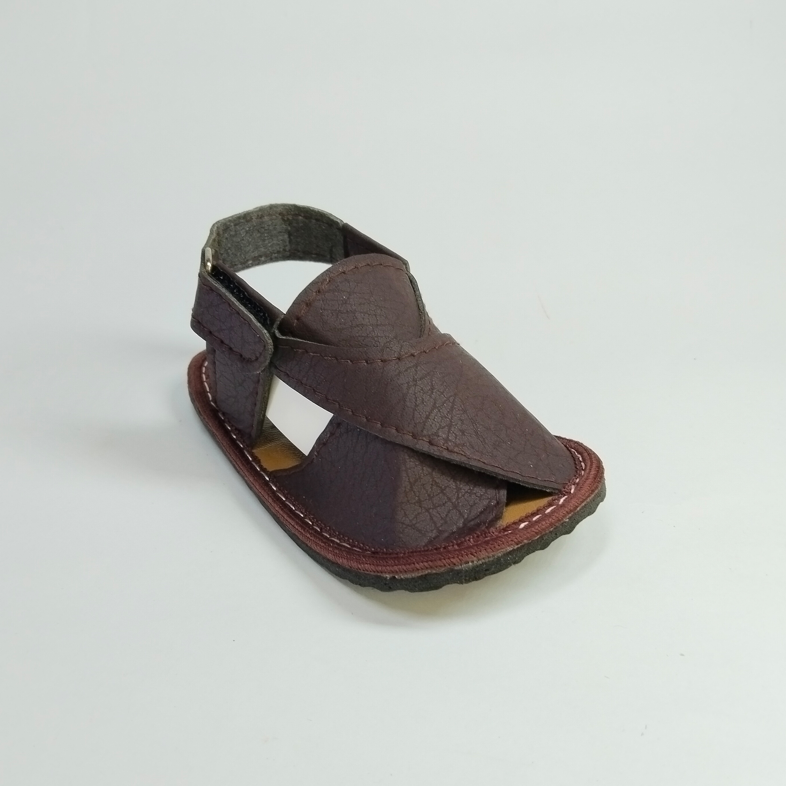 New Elegant Kids Casual Sandals, PU Leather Slip-On Peshawari Style, Sizes 1-4 for 0-12 Months