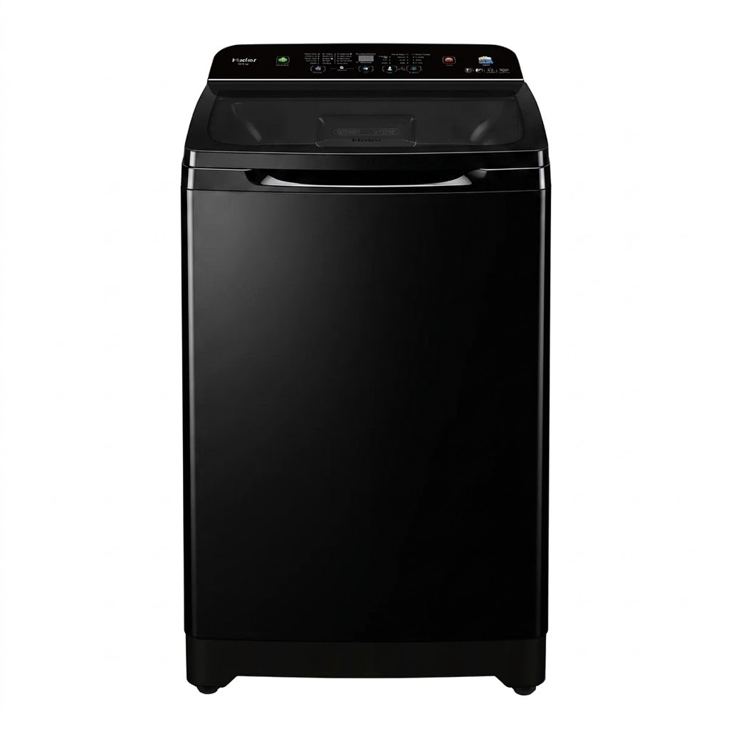 Haier HWM 110-688S8 JT Black Fully Automatic Washing Machine | 11KG Top Load Washer | Quick Wash Series | Digital Control | Energy Efficient Washing Machine