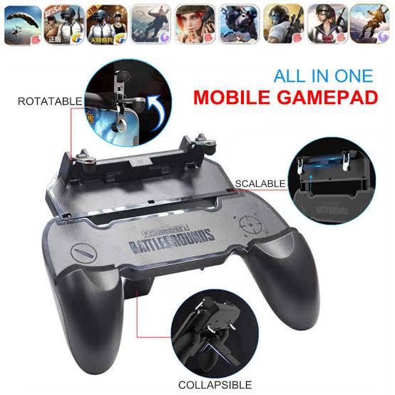 W11+ PUBG Trigger Gamepad For Professional Gaming Quality Gamepad with Built in L1 R1 Triggers Controllers For Mobile iOS Android