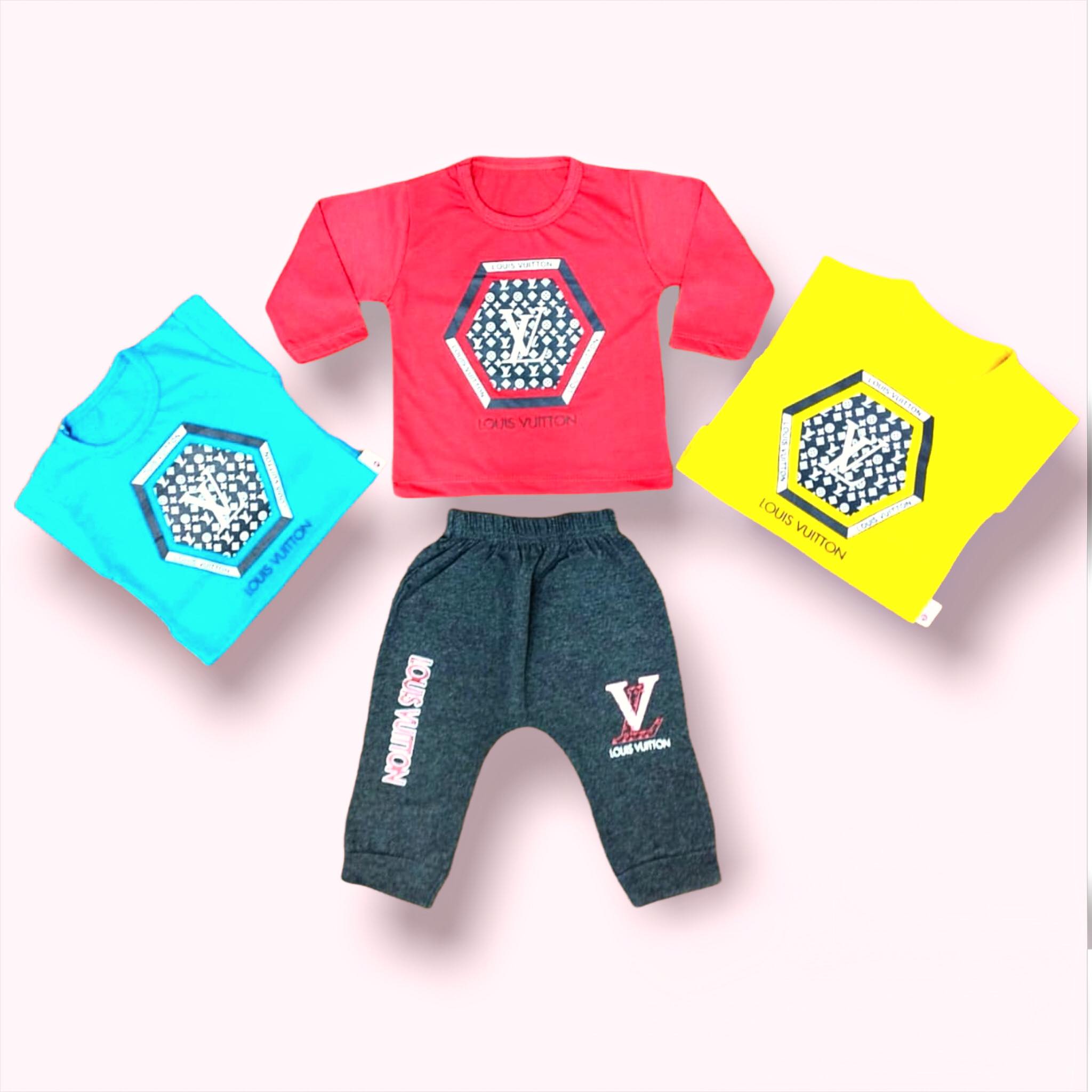 Louis Vuitton Unisex Street Style Co-ord Baby Boy Bodysuits & Rompers  (GI022D)