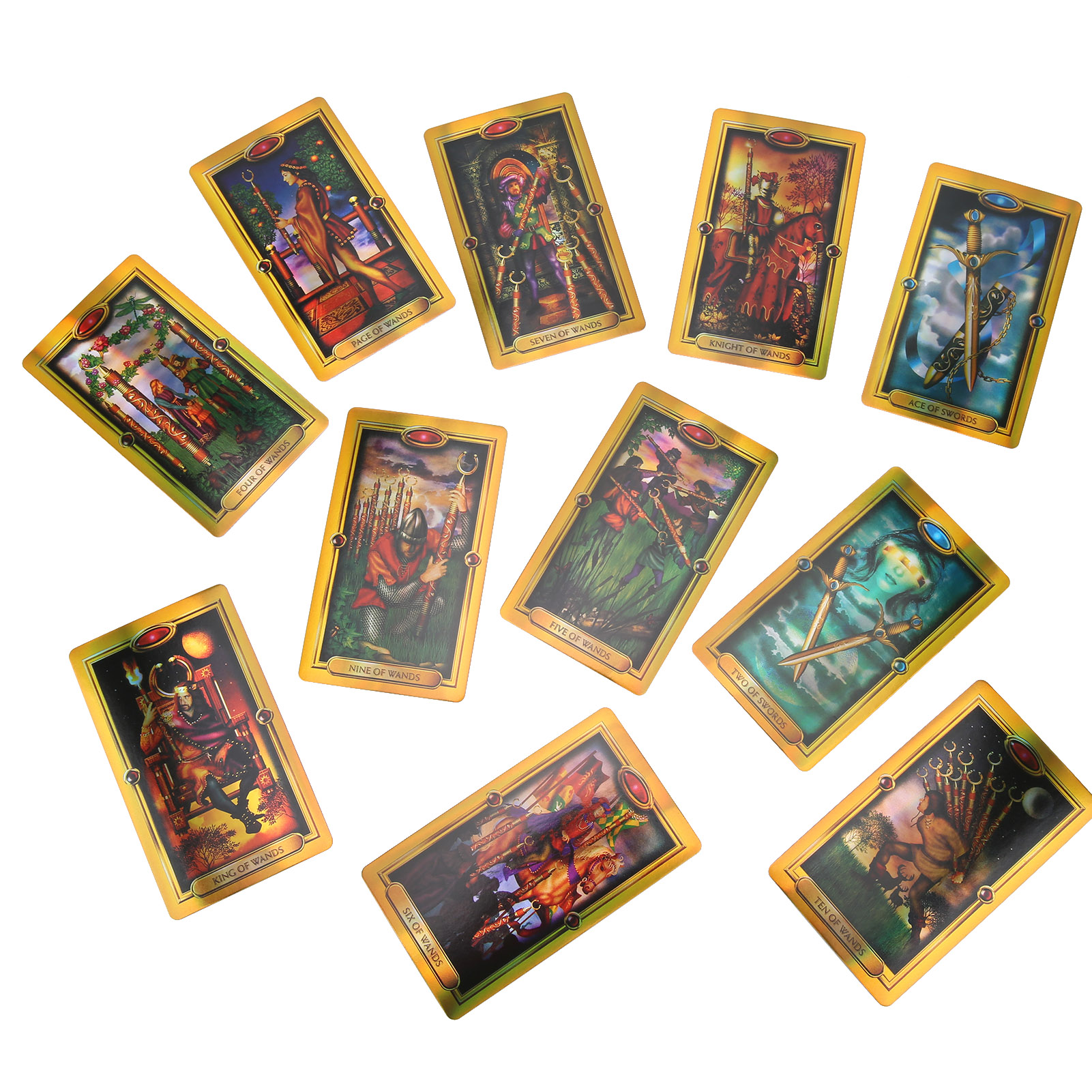 Gold Tarot Cards Deck English Language Family Interactive Board Game Card:  Buy Online at Best Prices in Pakistan | Daraz.pk