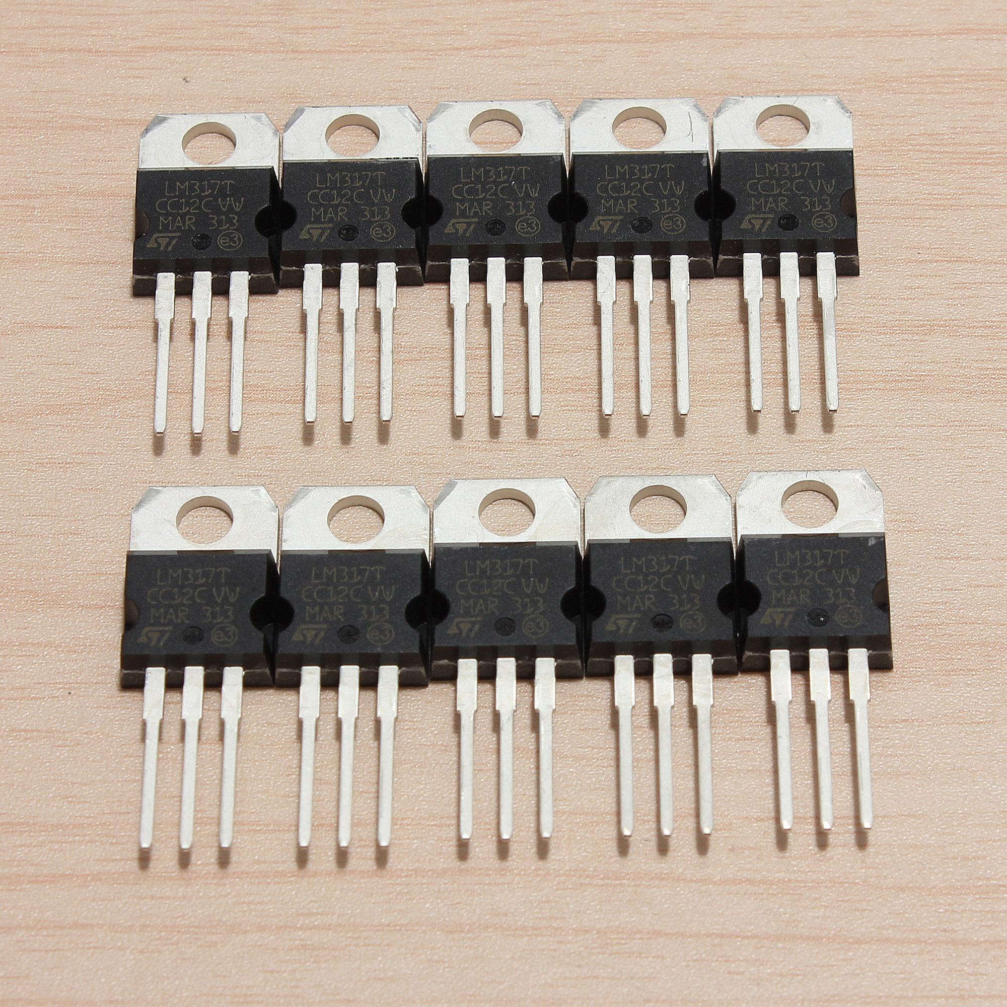 10 piezas LM317T LM317 ajustar regulador