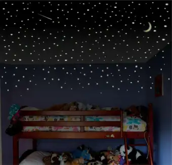 Night Room Decoration Pack Of 400 Luminous Stars Wall Stickers