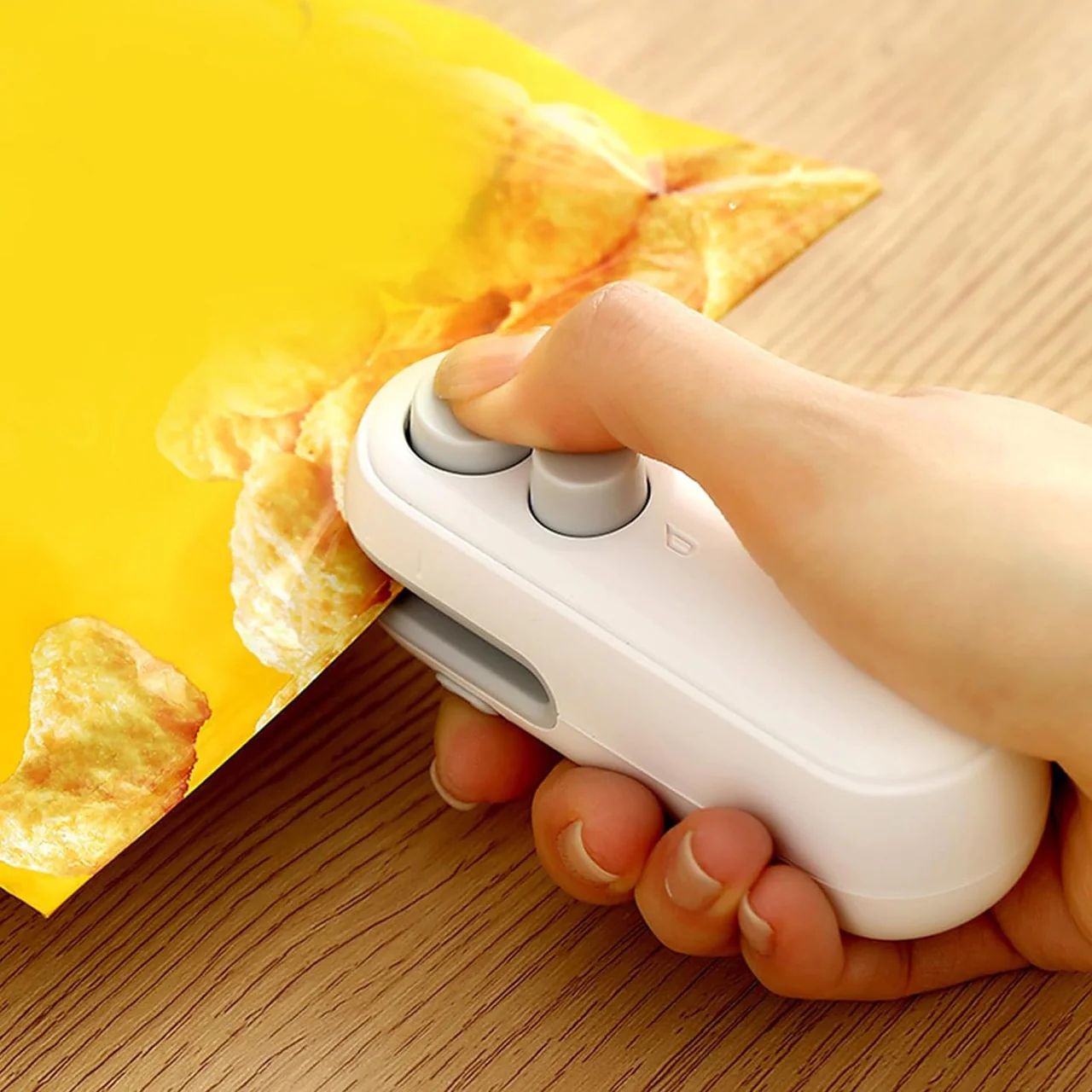 Mini Rechargeable Sealing Machine – Portable Heat Sealer for Snack Bags, Food Storage, Kitchen Use | Strong Seal | USB Charging | Lightweight & Easy to Use