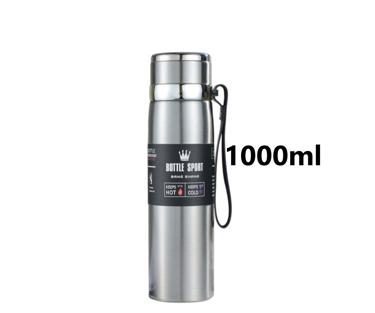 mported Original 1000ml Stainless Steel Cold & Hot Water Bottle for Boys Girls & Kids , Sports & Gym | Thermos Flask | (1 Liters)