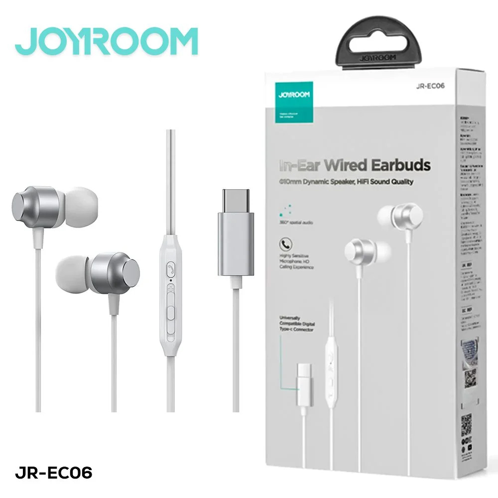 Joyroom Type C Handfree Joyroom-Ec06 Type-C Series In-Ear Metal