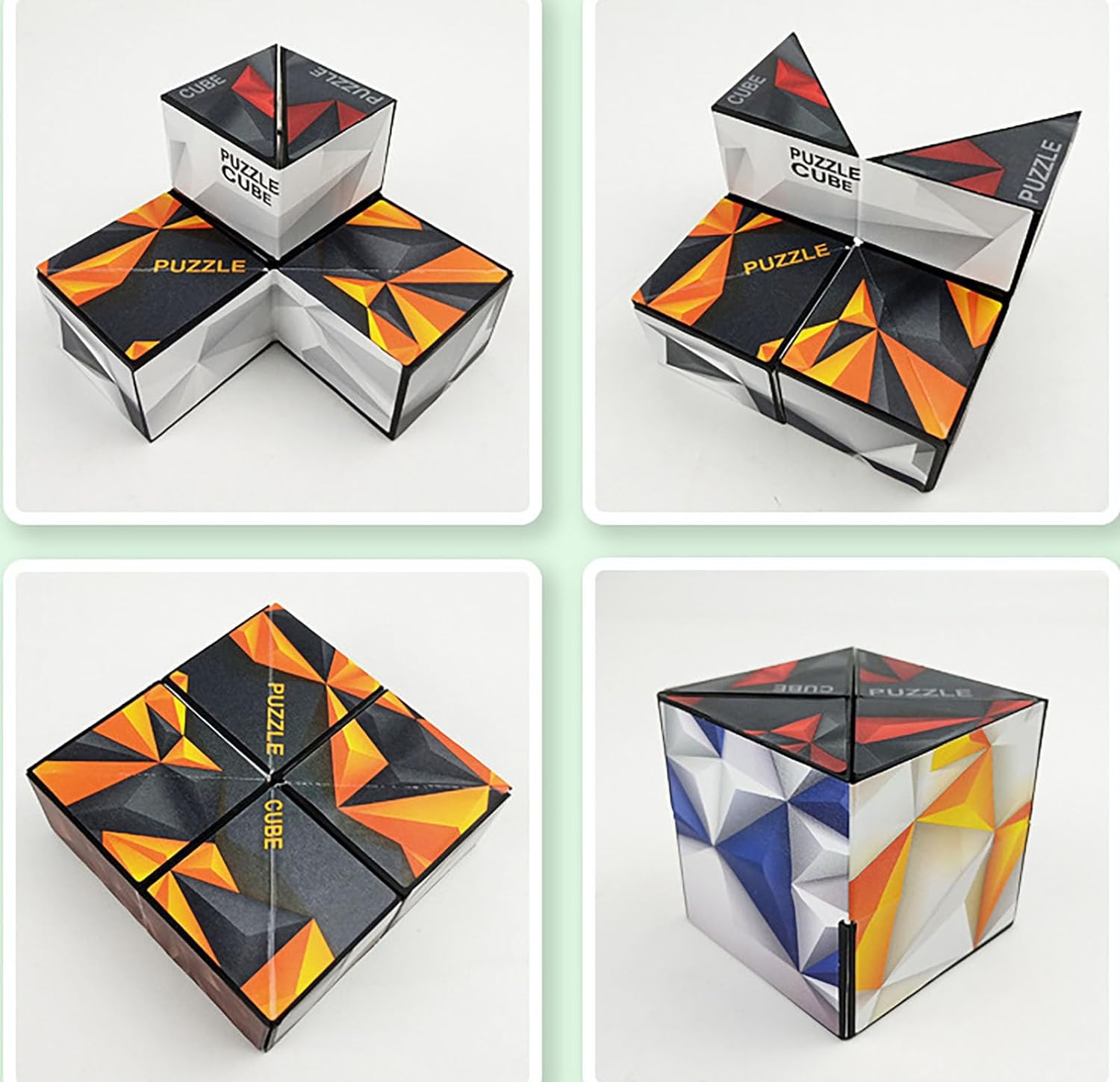 Infinite magnetic cube 3D three-dimensional geometric cube children's thinking exercise educational toys