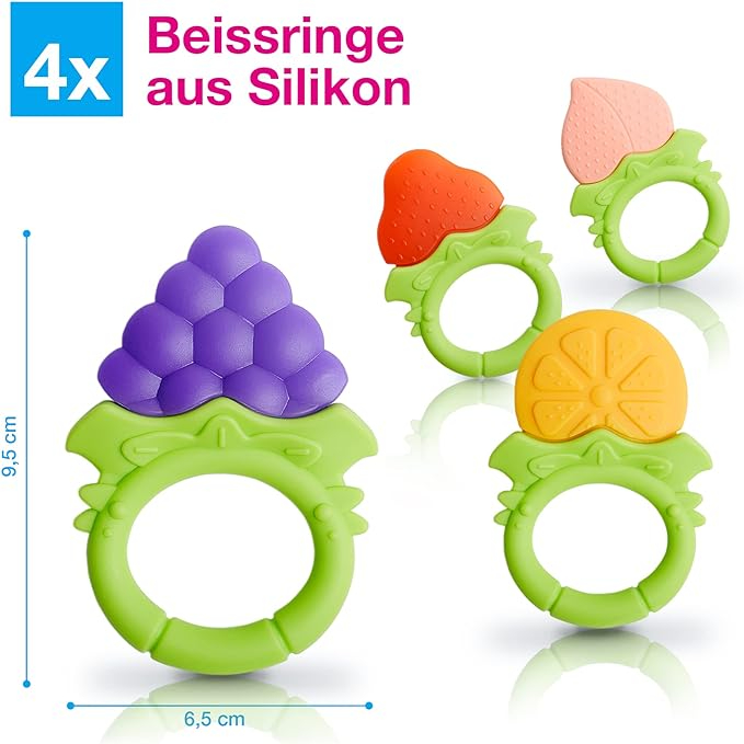 Mama choice Fruit Shape Silicone Teether for Baby
