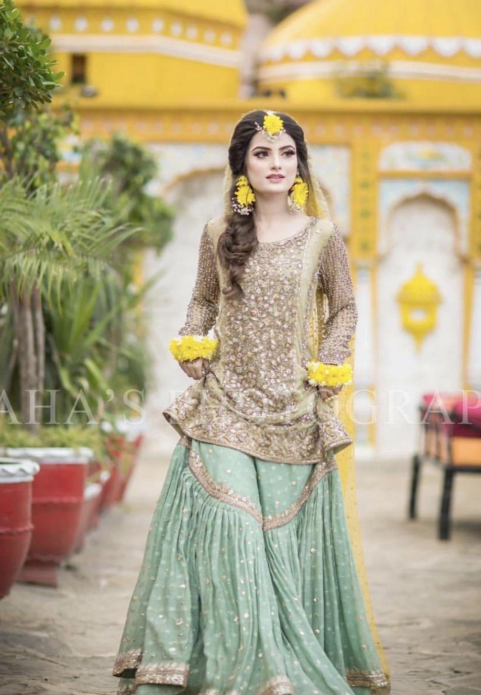 mehndi dress design 2019 for bridal