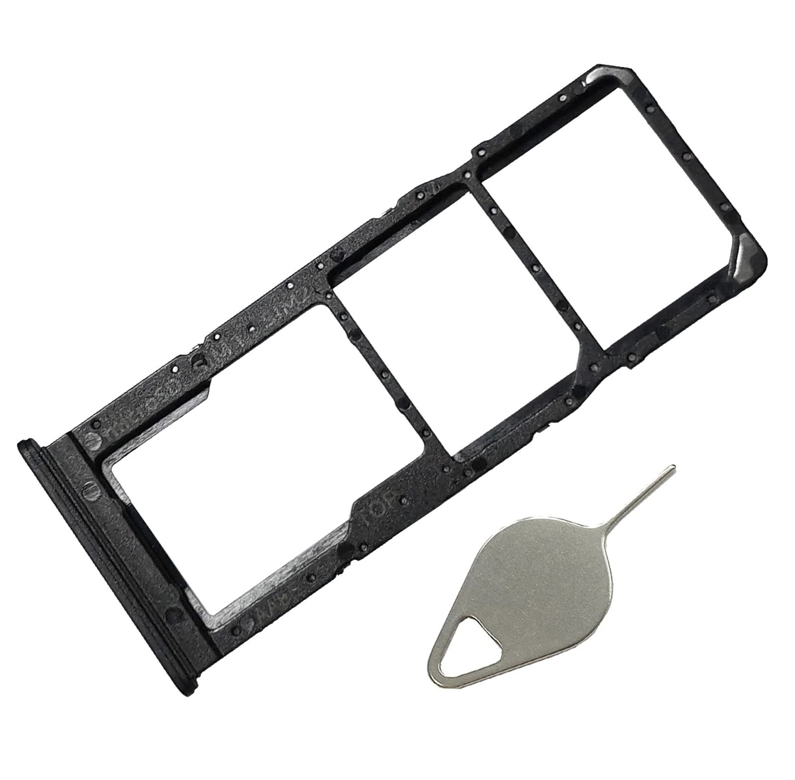 Samsung Galaxy A12 SIM Tray Sim Jacket Sim Slot Sim Door For Samsung Galaxy A12  _ Black