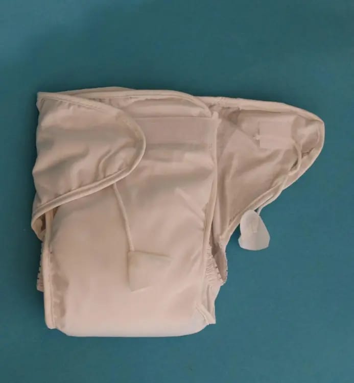 White Cotton Water Proof Washable Reusable Diaper