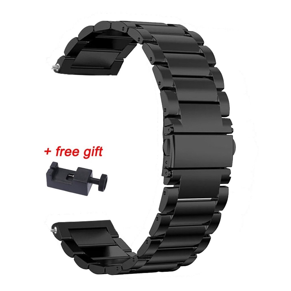 2pcs Metal strap+ Leather band For Samsung Galaxy watch 3 45mm 41mm/Active  2 46mm/42mm Gear S3 Frontier 20 22mm bracelet: Buy Online at Best Prices in  Pakistan | Daraz.pk