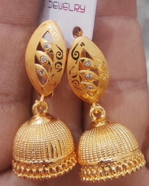 Trendy jumki gold plated pack of 1
