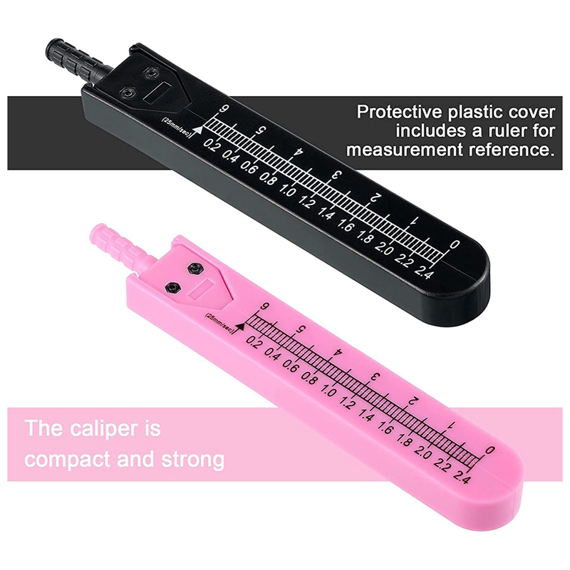 Ontwiew 2 Pcs EKG Caliper ECG Calipers Measuring Tool with Ruler