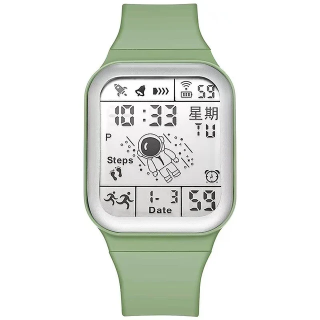 High Quality Digital Led Sport Watch New Design Sport Watch For Men Water Resistant Student Sport Watch Digital Unisex Sports Watches Digital Watch With Alarm Clock - Sport Digital Watch - Kids Watches For Boys - Square Teenage Student Sport Watch"