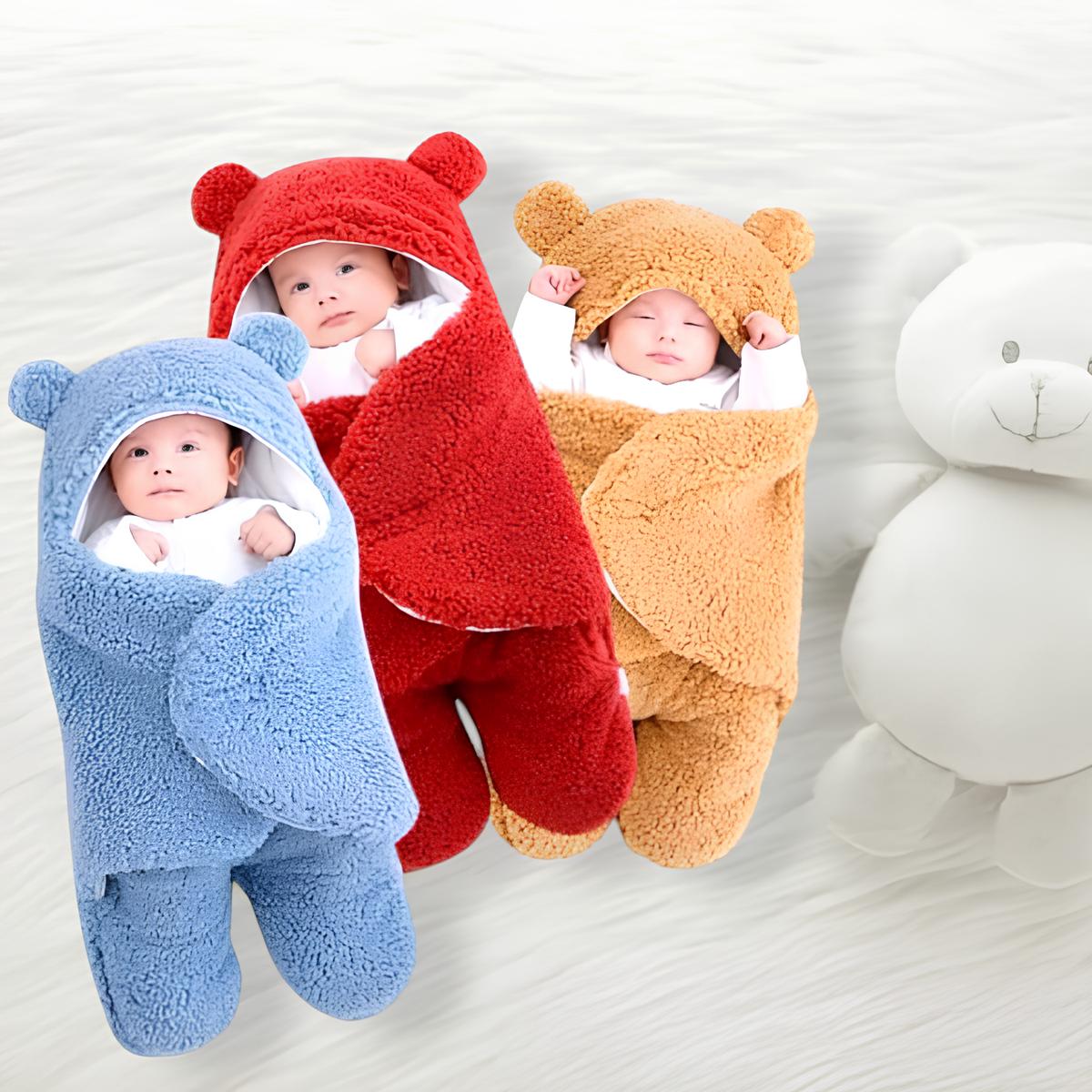 Soft Newborn Baby Swaddle Blanket Wrap Winter Infant Soft Plush,Sleeping Bag Envelope baby 0-6 Months