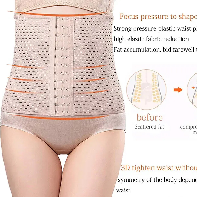Breathable Tummy Girdle Belt Sports Waist Trainer Hollow Corset Body Shaper Fitness Control Belly Belt