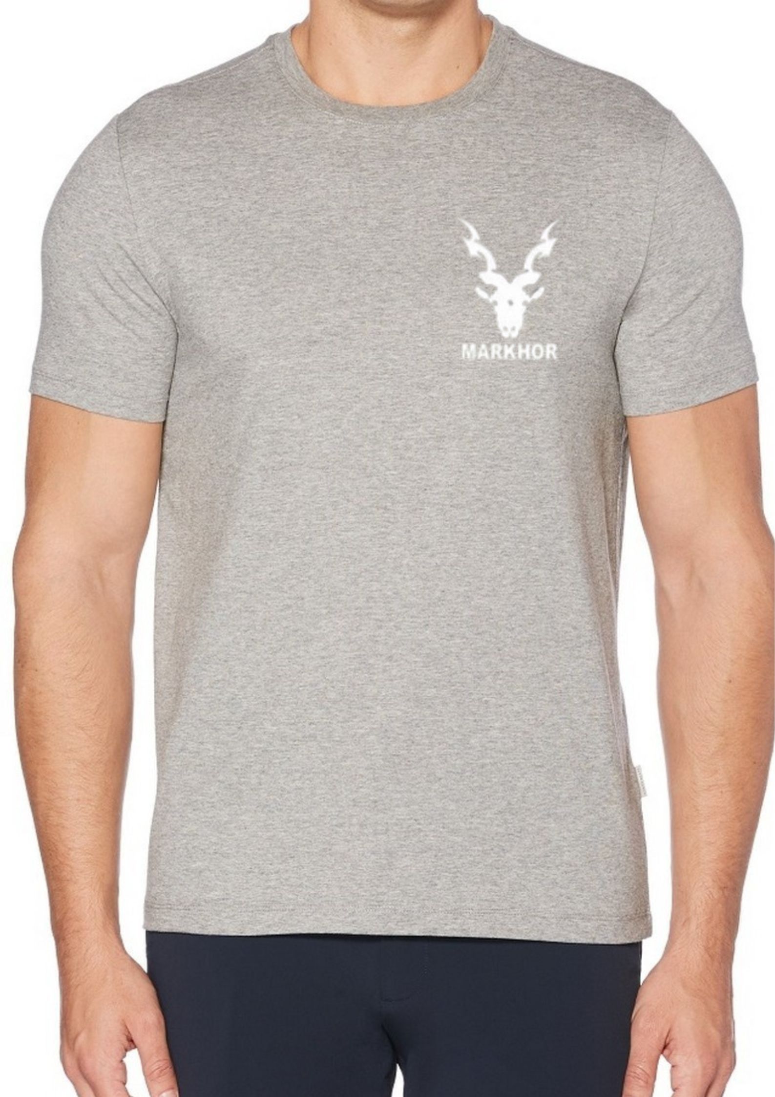 HashBack Markhor Logo Crew Neck T Shirt  For Men - Round Neck