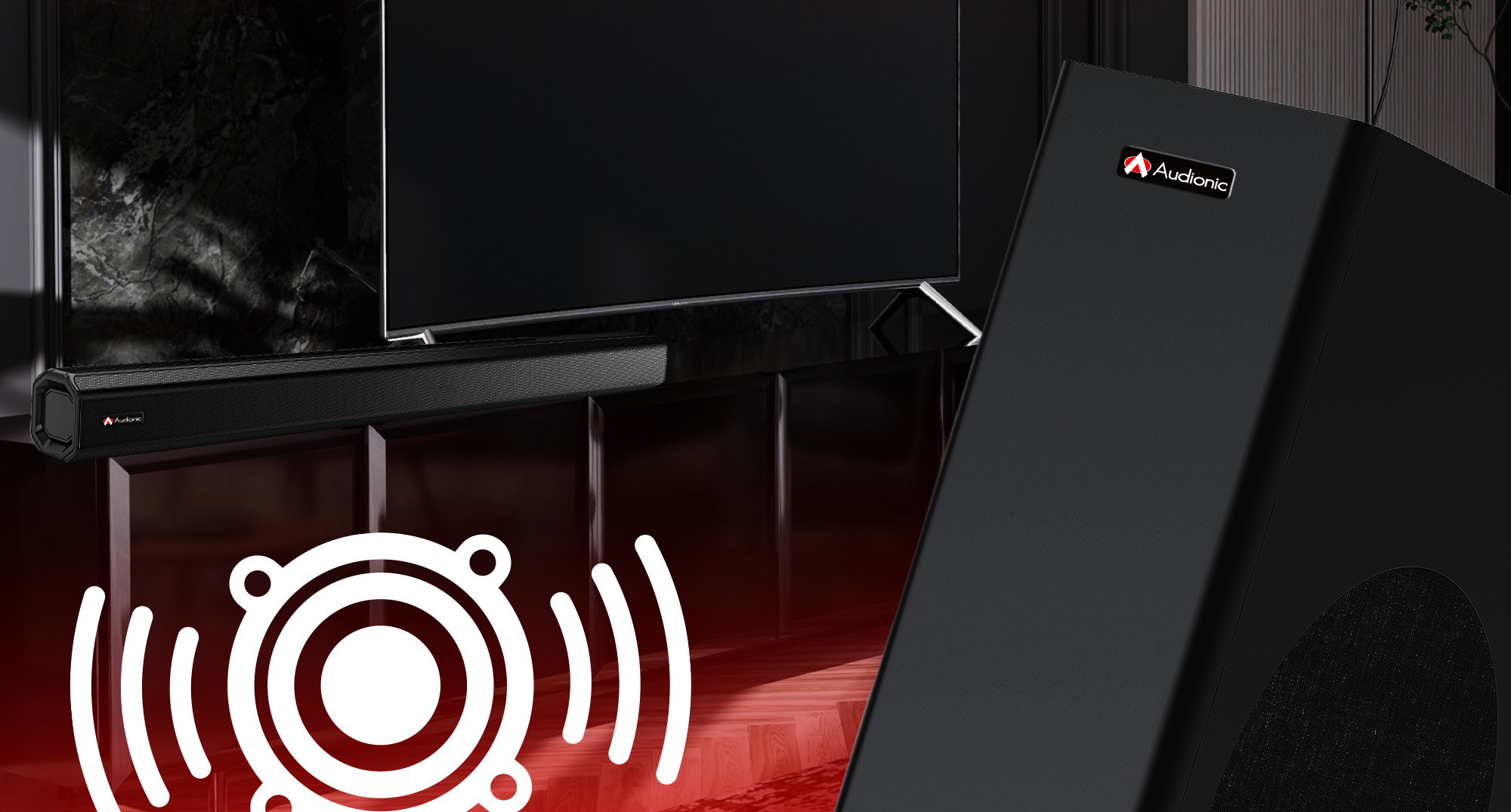 Audionic Prism 500 Sound Bar With Woofer Speaker – Funco Mart
