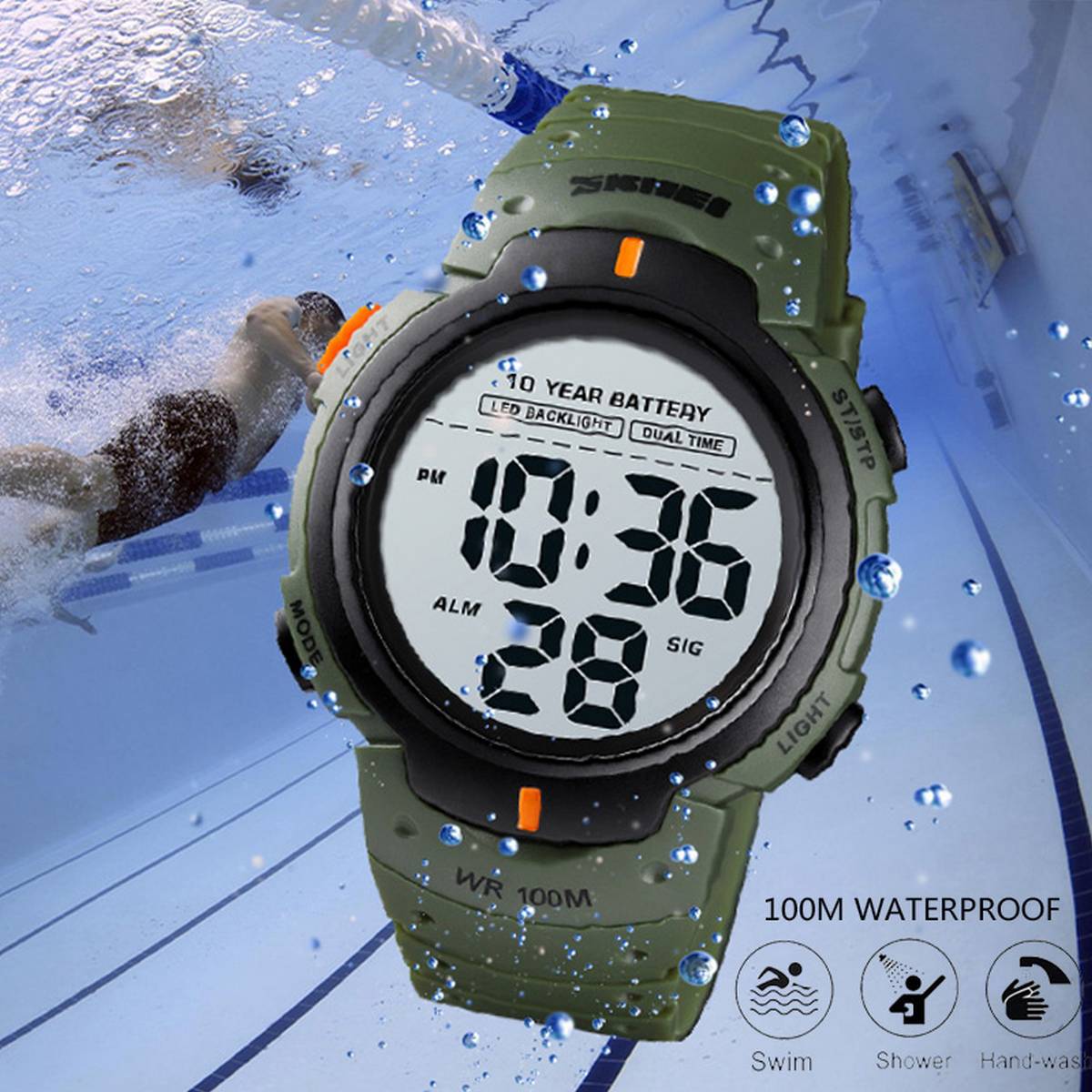 100m waterproof watch
