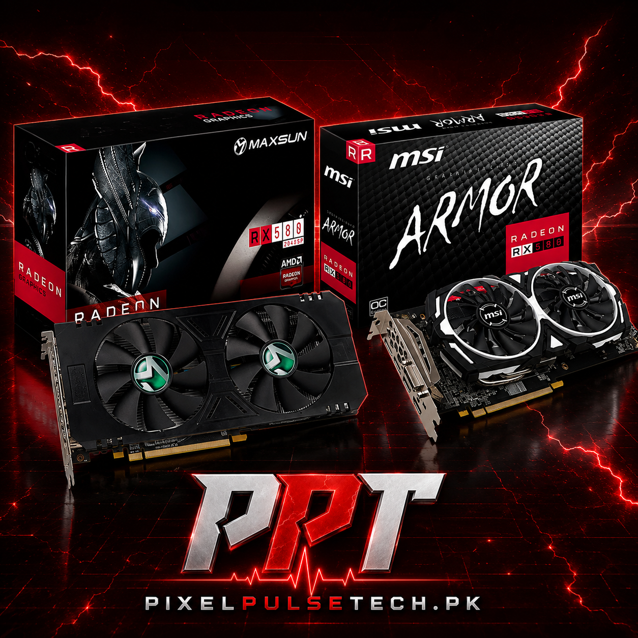 Amd RX 580 8GB 256Bit GDDR5 Graphic Card– PixelsPulseTech.pk