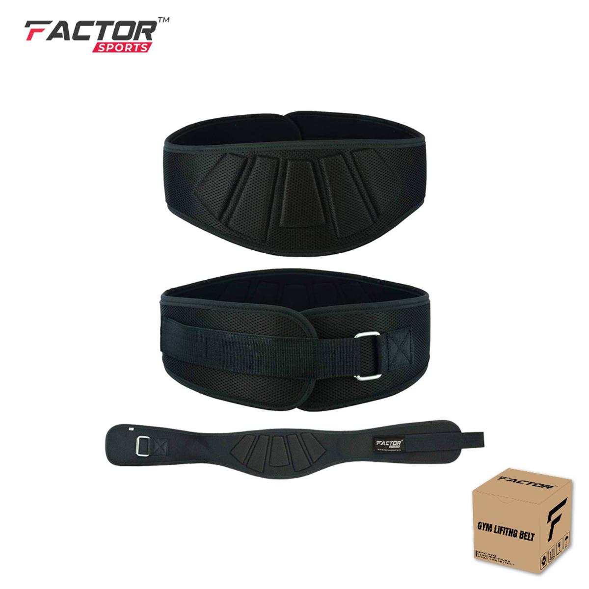 Factor Sports Weight Lifting Gym Belt Padded Workout NEOPRENE Training Back Support