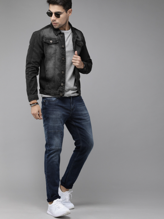 Mens Clothing Denim Jacket Stretchable