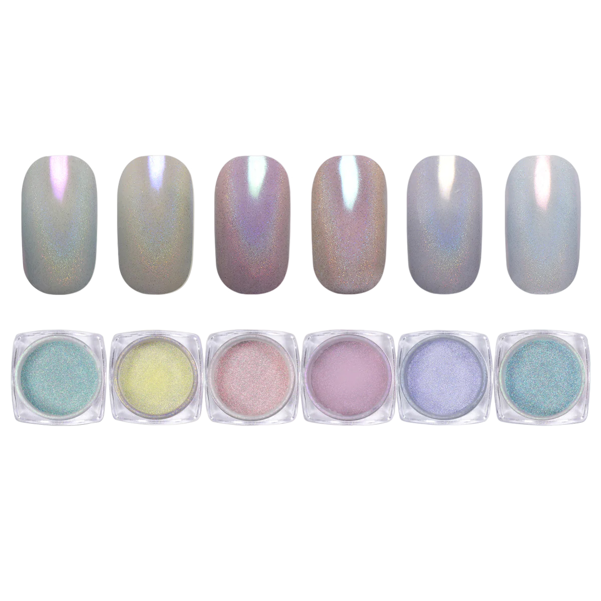 12 Box Nail Glitter Powder 12 rendom Colors Rainbow Shining Pigment Holo Nail Art Decorations